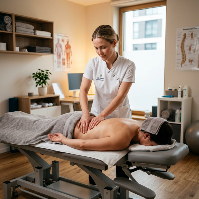 Sesión de fisioterapia